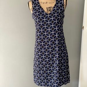 Sleeveless Geometric Patterned Dress